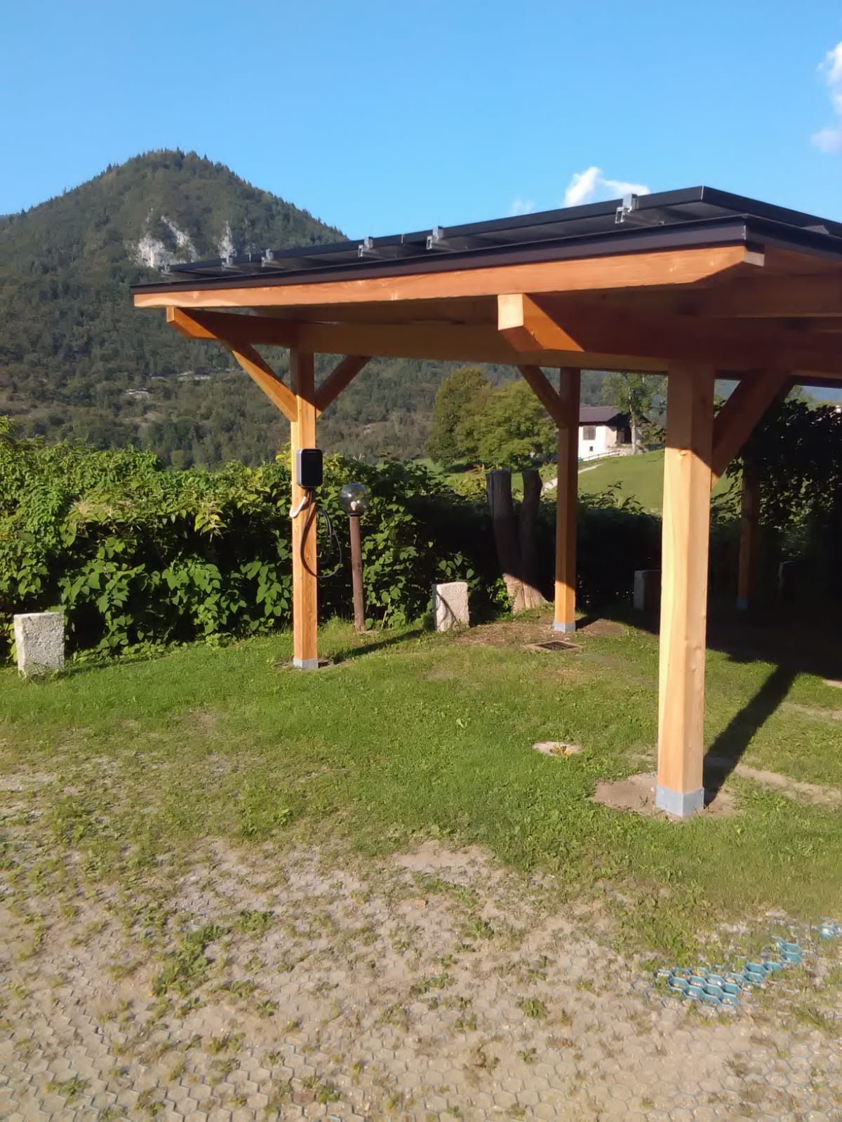 Carport in legno